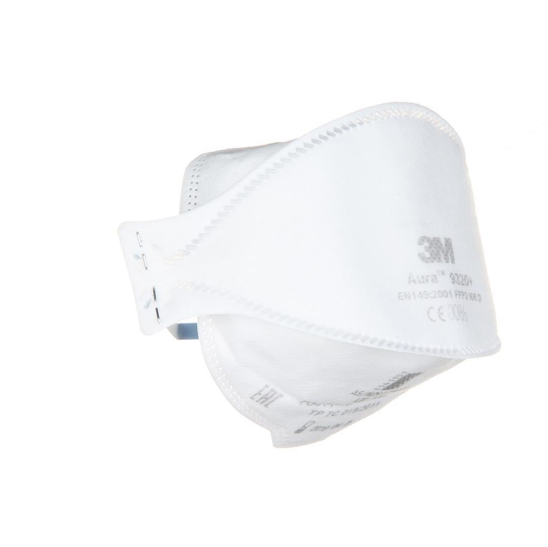 3M Atemschutzmaske Aura 9320+ FFP2 ohne Ventil (Einzel oder Karton mit 20 Stk)