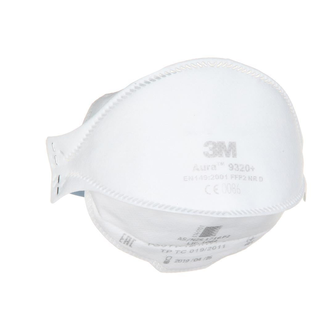 3M Atemschutzmaske Aura 9320+ FFP2 ohne Ventil (Einzel oder Karton mit 20 Stk)