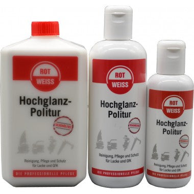 ROTWEISS Hochglanzpolitur (250ml, 500ml, 1000ml oder 5000ml)
