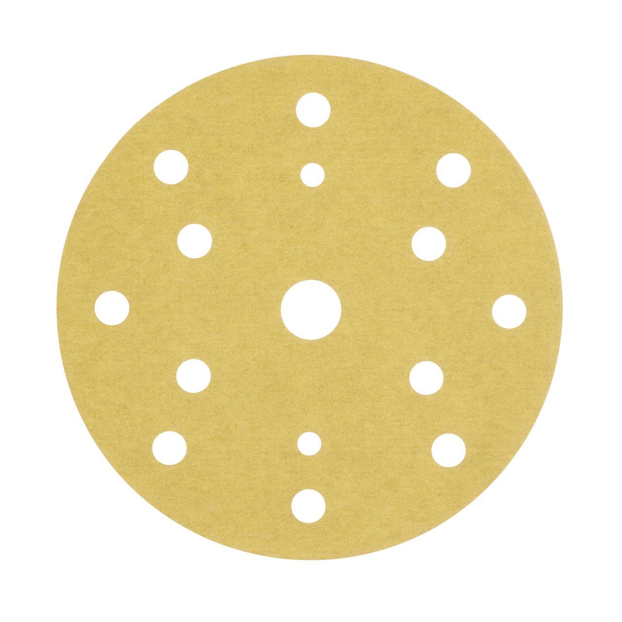 3M 255P Hookit Gold Schleifscheiben Ø150mm P80–P600 15-fach gelocht (100 Stück)