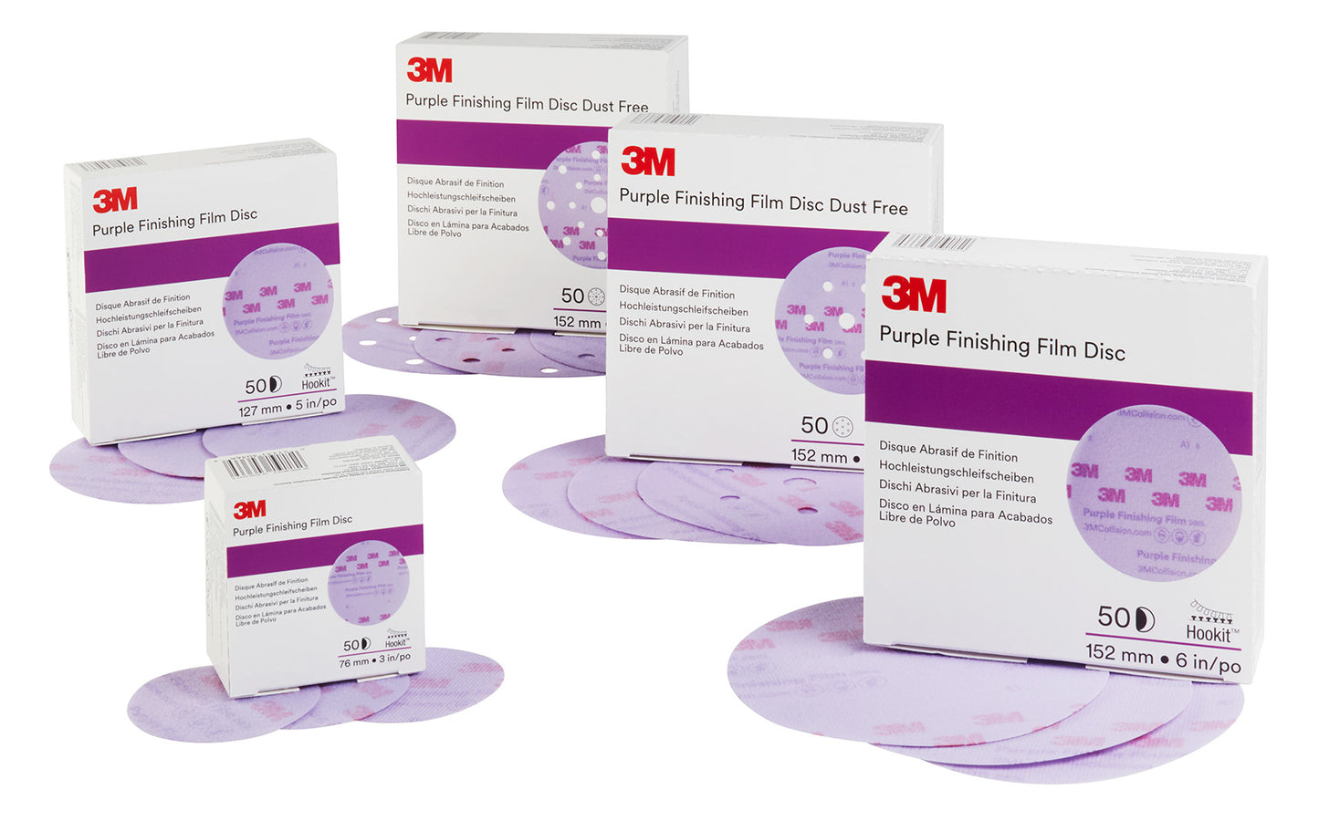 3M Hookit Purple Schleifscheibe 260L+ (50 Stk)
