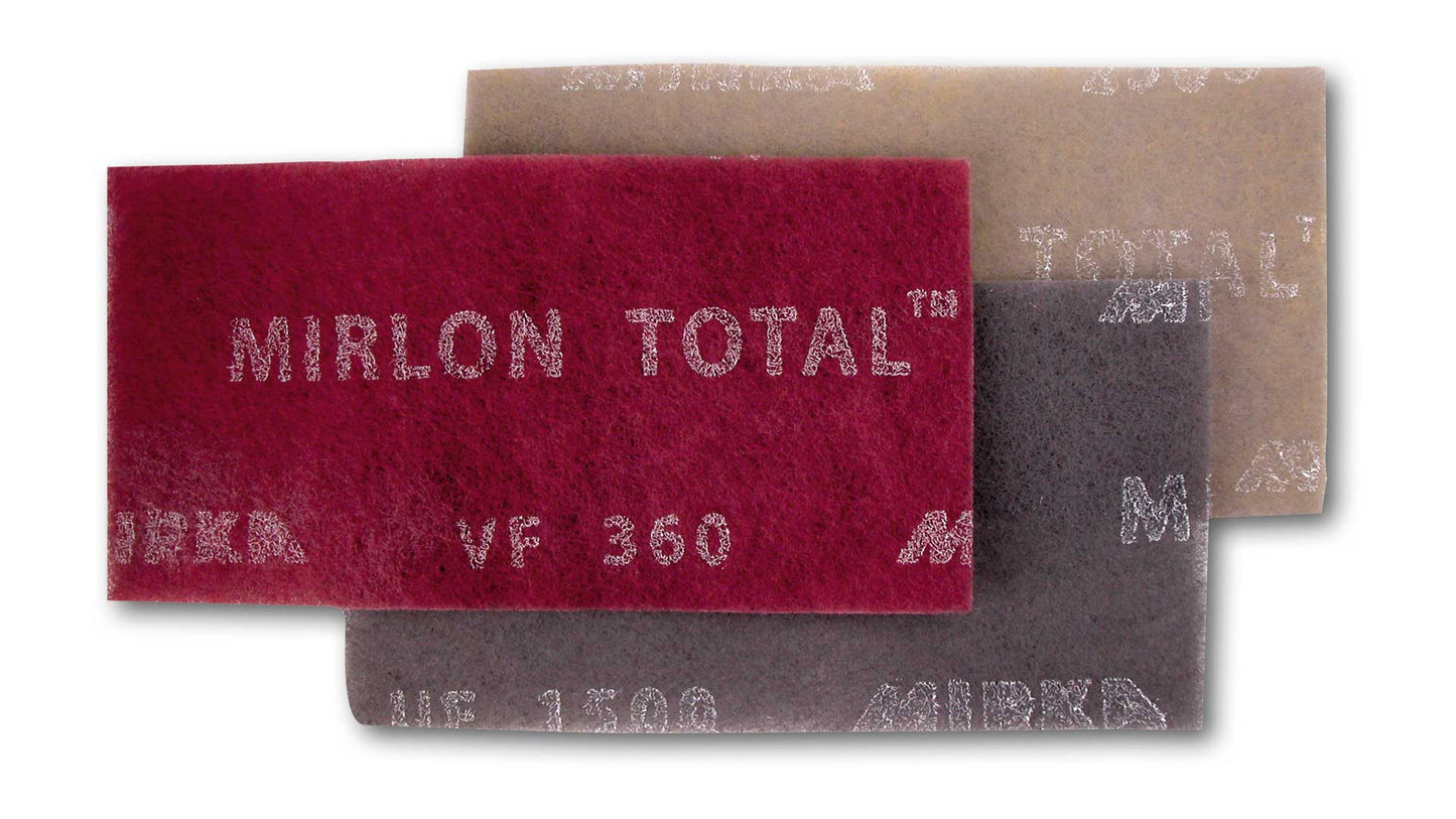 Mirka Mirlon Total-Schleifvlies Handpads 115 x 230 mm (25 Stk)