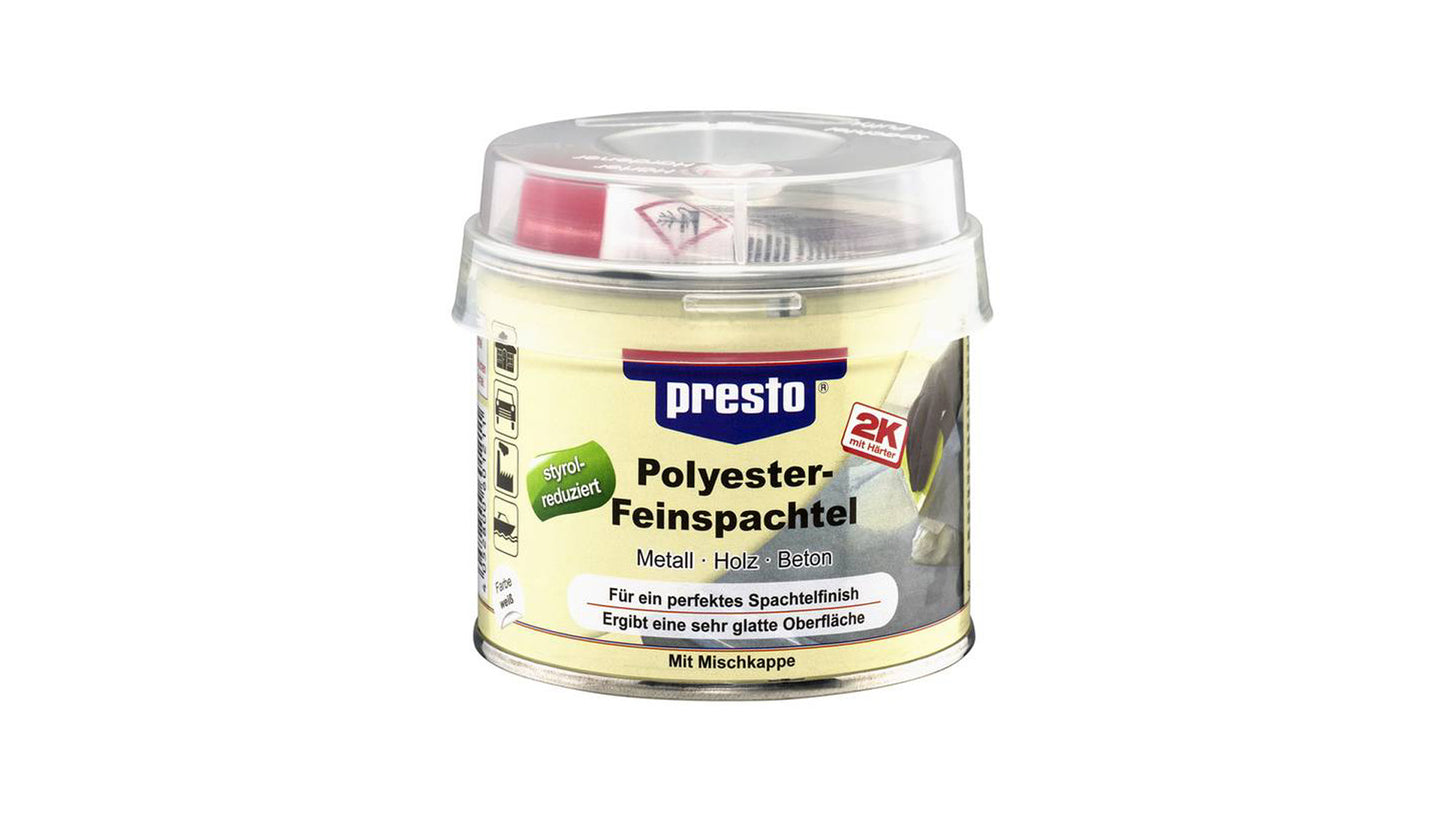 presto Polyester Feinspachtel styrolfrei (250g, 500g, 1kg)