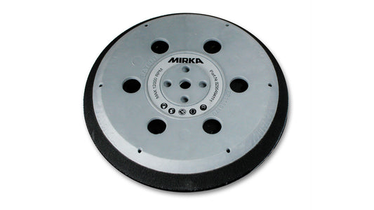 Mirka hart Grip-Teller (Unipad) Ø 150 mm 5/16“ + M8 Gewinde, inkl. Schutzauflage, geeignet für 6-Loch, 6+1-Loch, 9-Loch, 15-Loch, Abranet Grip 61-Loch (1Stk)