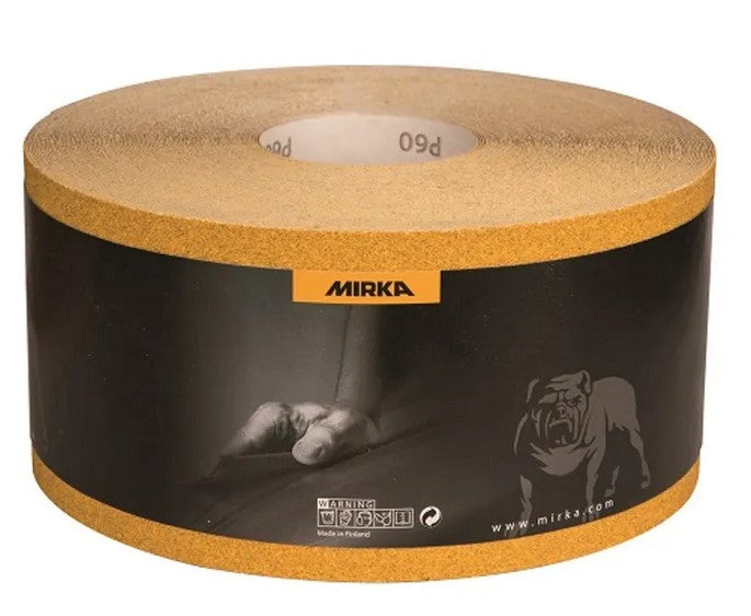 Mirka Gold Schleifpapier Rolle 115 mm x 50 m ohne Haftung
