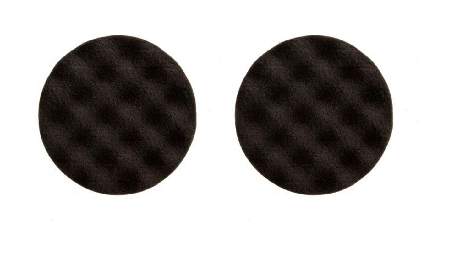 Mirka Golden Finish Polierpad 77mm oder 150mm Schwarz Gewaffelt (2er Pack)