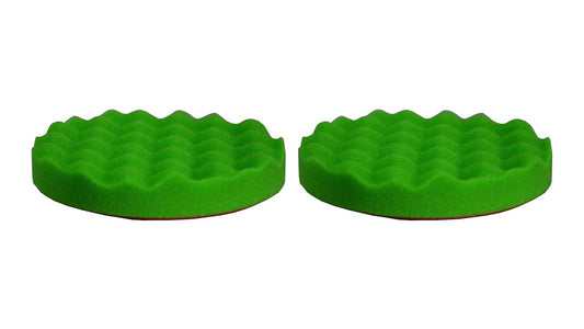 ROTWEISS Polierscheibe grün, mittel, gewaffelt 132mm & 155mm x 25mm