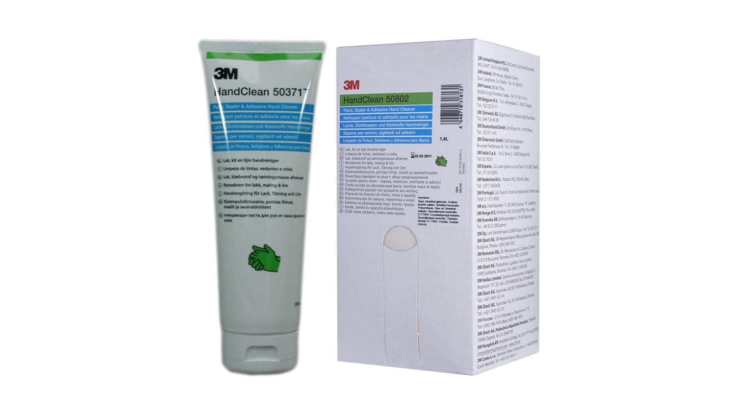 3M HandClean Handreiniger Tube 250g oder Nachfüllbeutel 1,4L für Werkstatt und Lackiererei