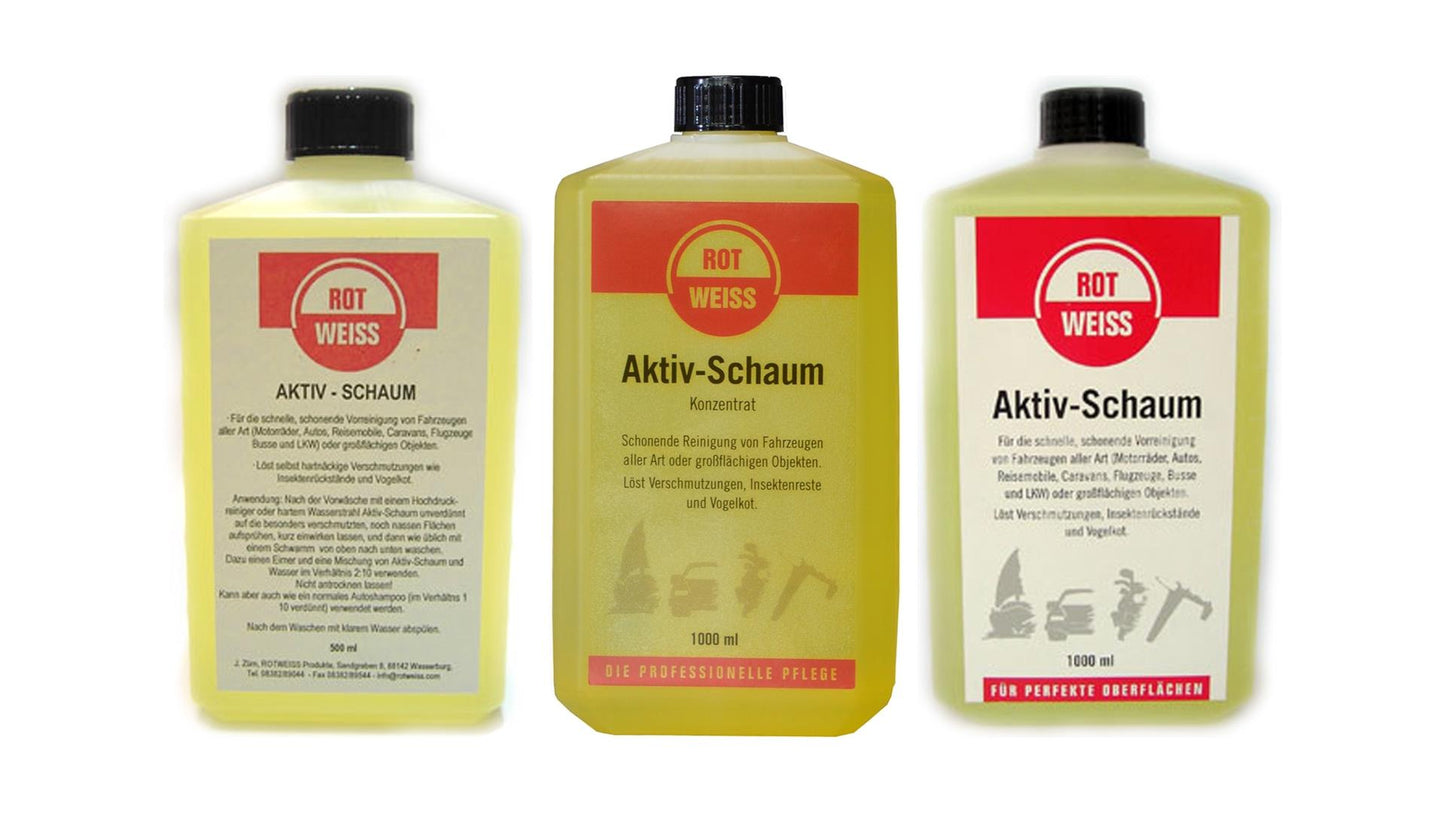 ROTWEISS Aktiv-Schaum Konzentrat (500ml, 1l, 5l)
