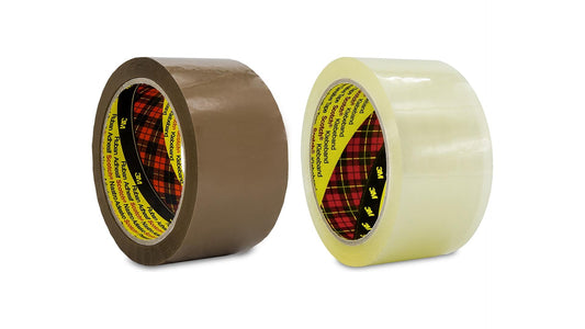 3M Scotch Verpackungsklebeband 305 Braun oder Transparent, 50mm x 66m (6 Stück)