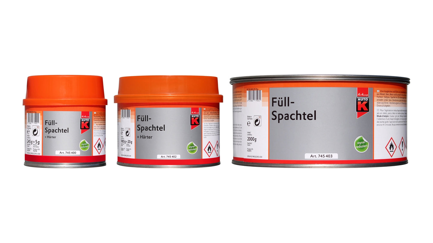 Auto-K Füllspachtel 250g, 1kg oder 2kg (ohne Härter)