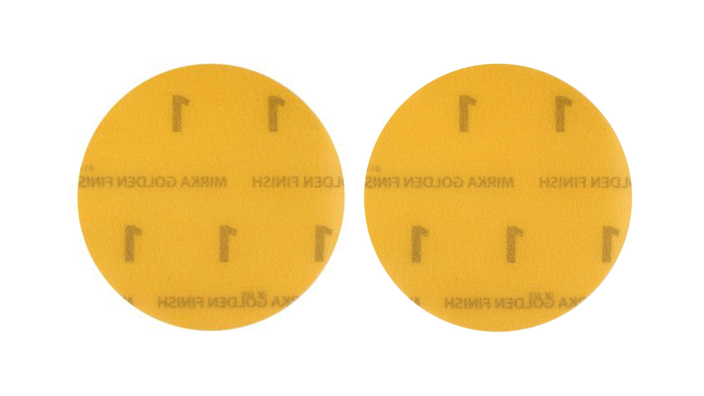 Mirka Golden Finish Scheiben Grip ungelocht 150mm & 77mm (50 Stück)