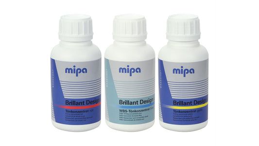 Mipa Brillant-Design Tönkonzentrate Rot Blau Gelb (500ml)