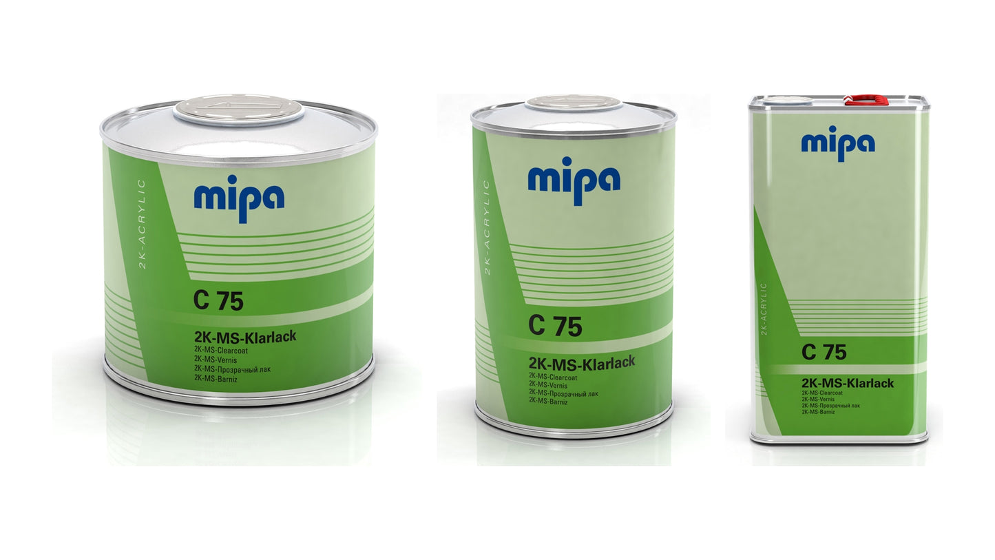 Mipa 2K-MS-Klarlack C 75 MS-Qualität in (0,5l, 1l oder 5l)