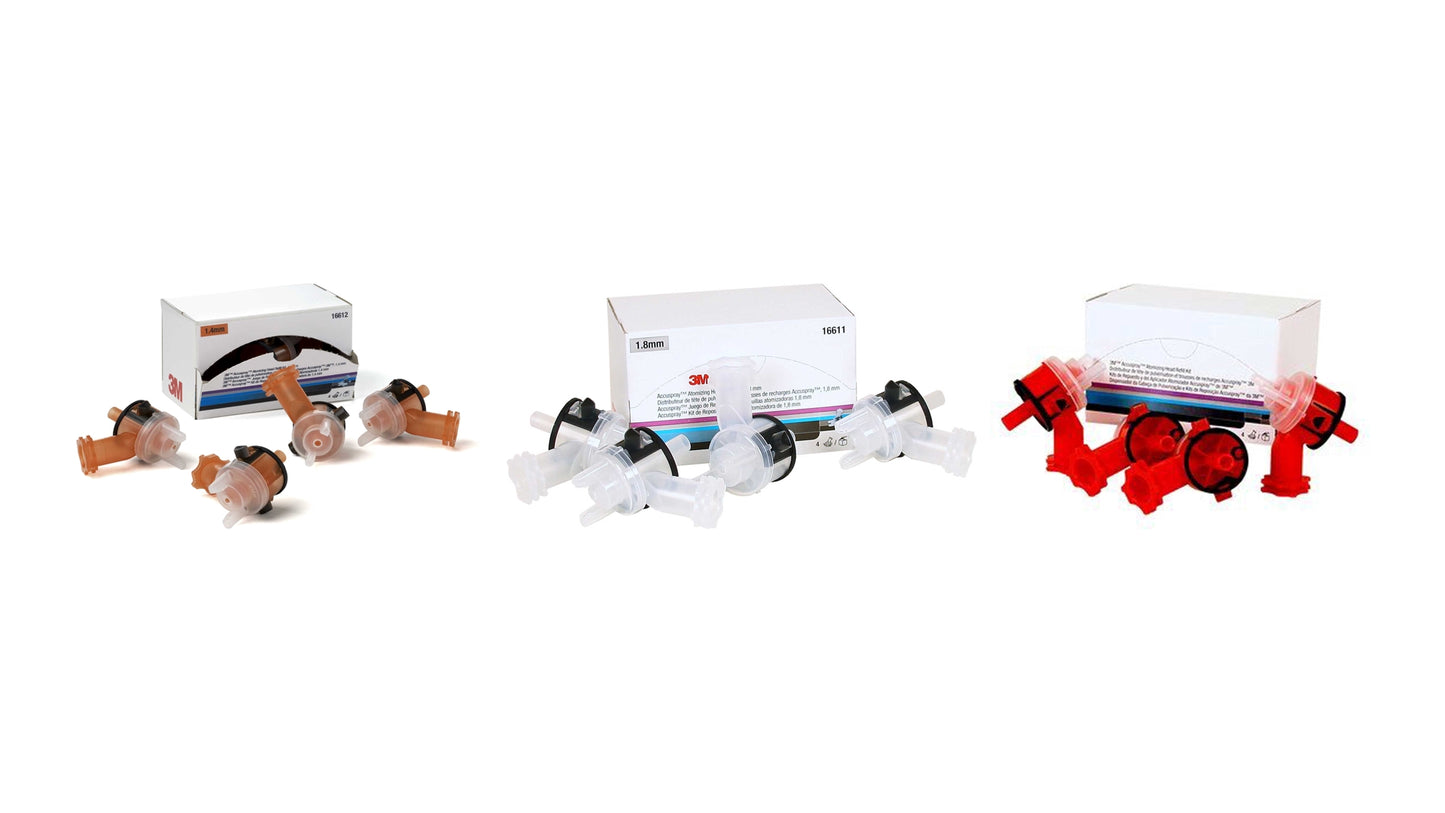 3M Accuspray Düsenköpfe 1,4mm 1,8mm oder 2mm (4 Stück)