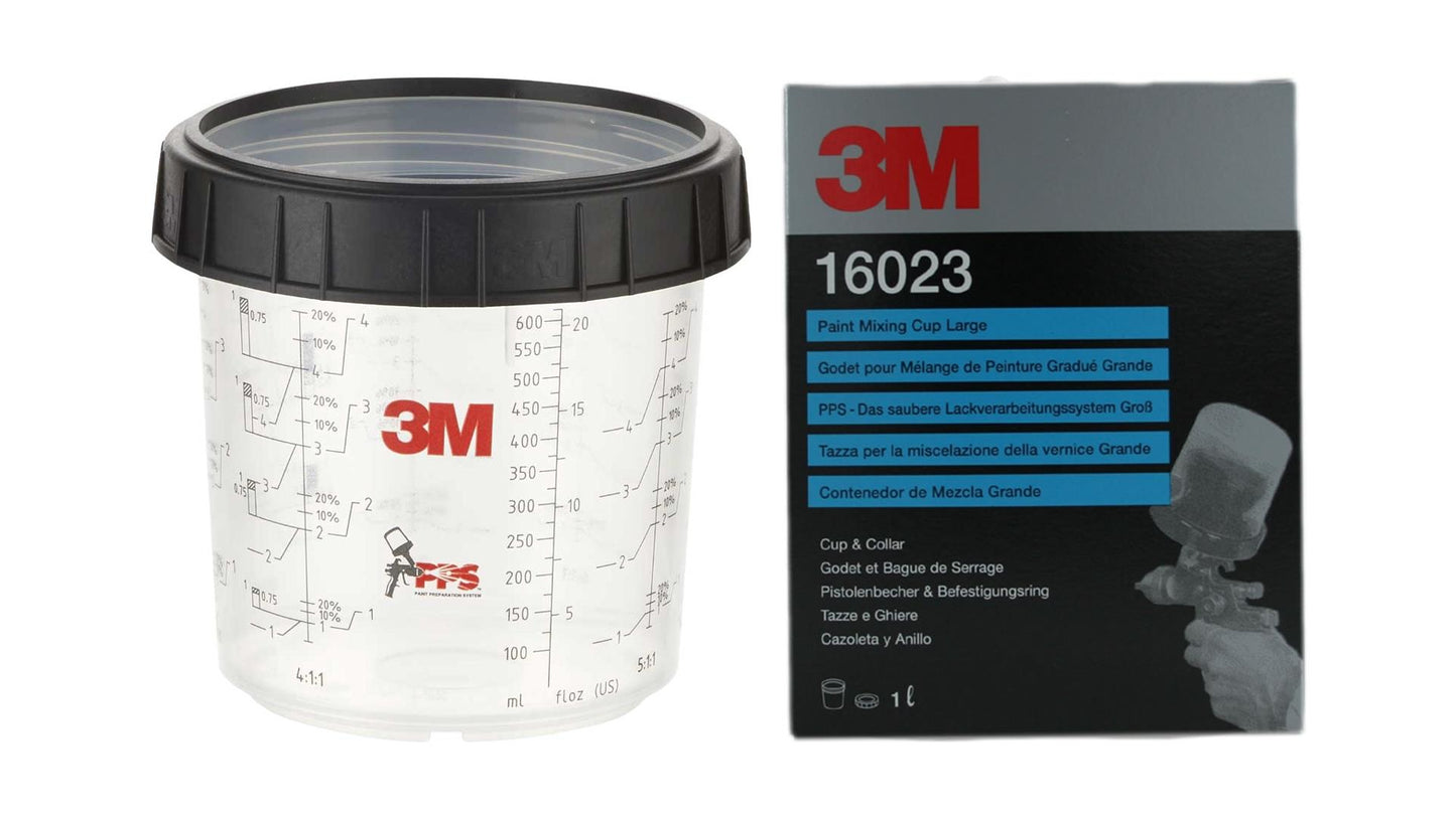 3M PPS Becher mit Schraubring 0,65L (2 Stk) oder 1L (1 Stk)