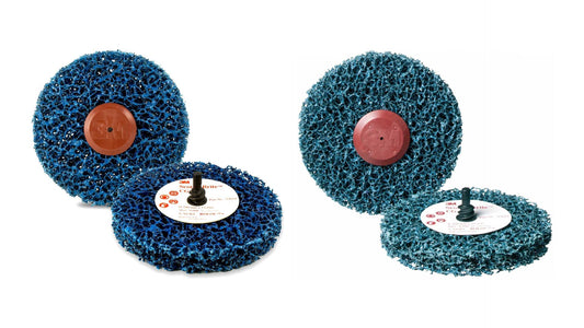 3M Scotch-Brite Grobreinigungsscheibe GP blau soft 100mm oder 150mm mit Roloc