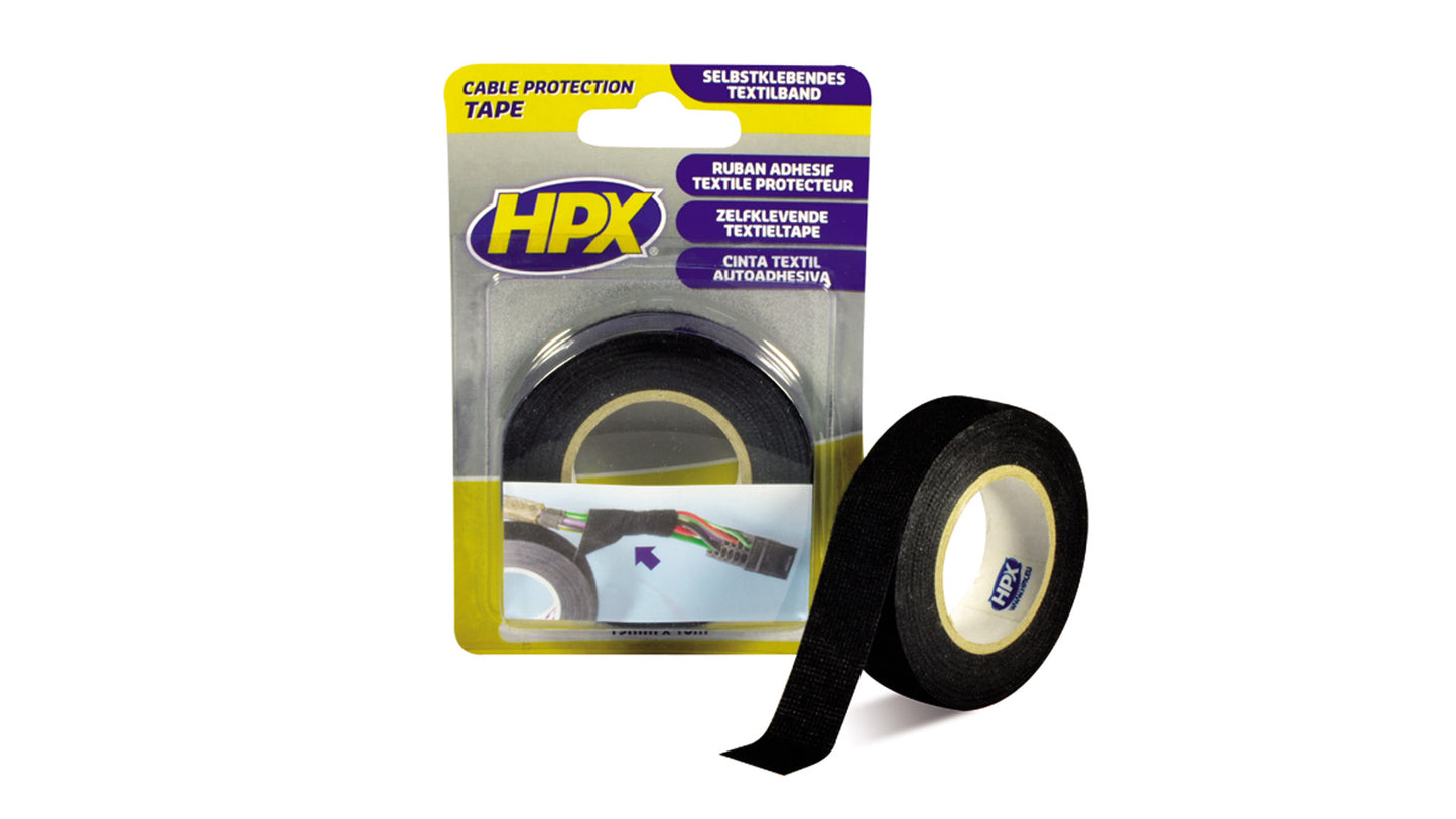 Presto HPX Klebeband Textilband schwarz (19mm x 10m)