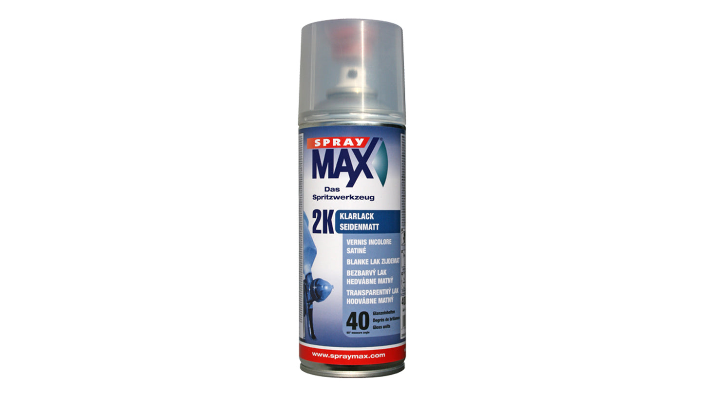 SprayMax 2K Klarlack Spray glänzend, seidenmatt oder matt (400ml)