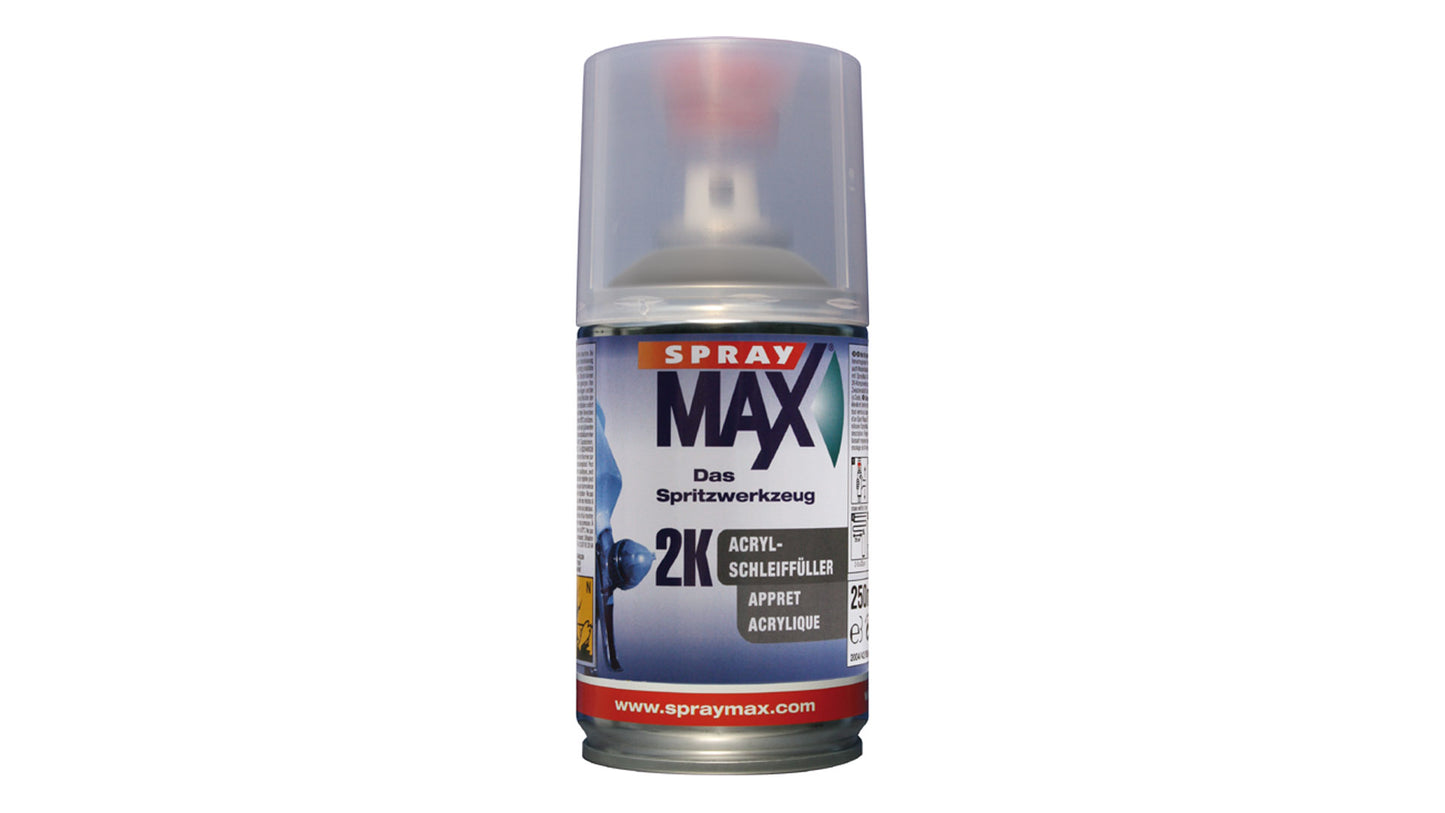 SprayMax 2K Acryl-Schleiffüller grau Spray (400ml oder 250ml)