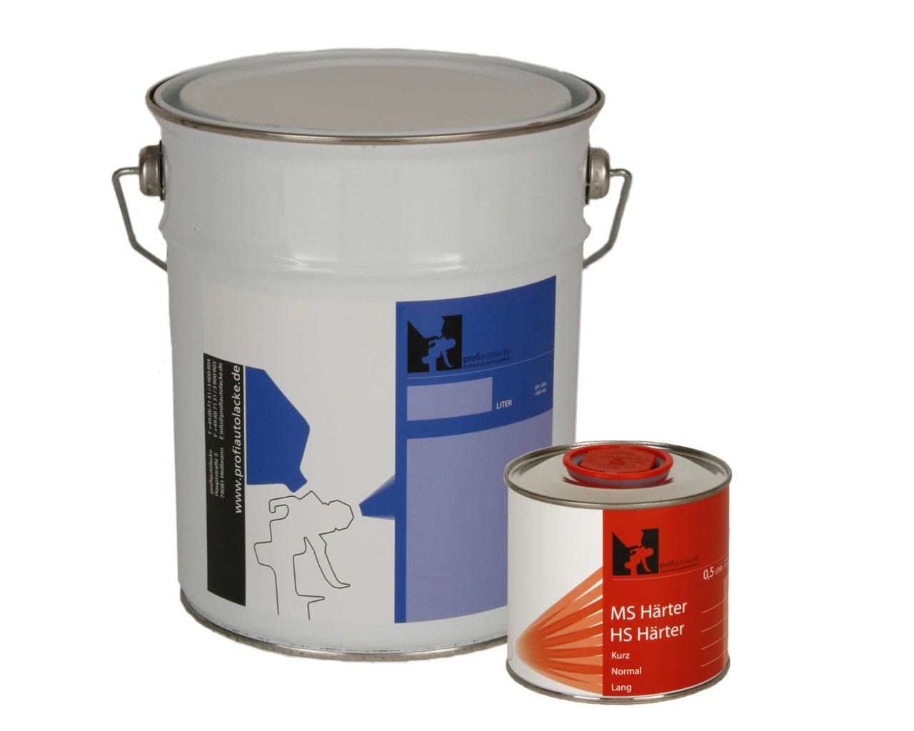 2,5l Komplettpaket profiautolacke - 4:1 HS Füller (2l Füller, 0,5l Härter)
