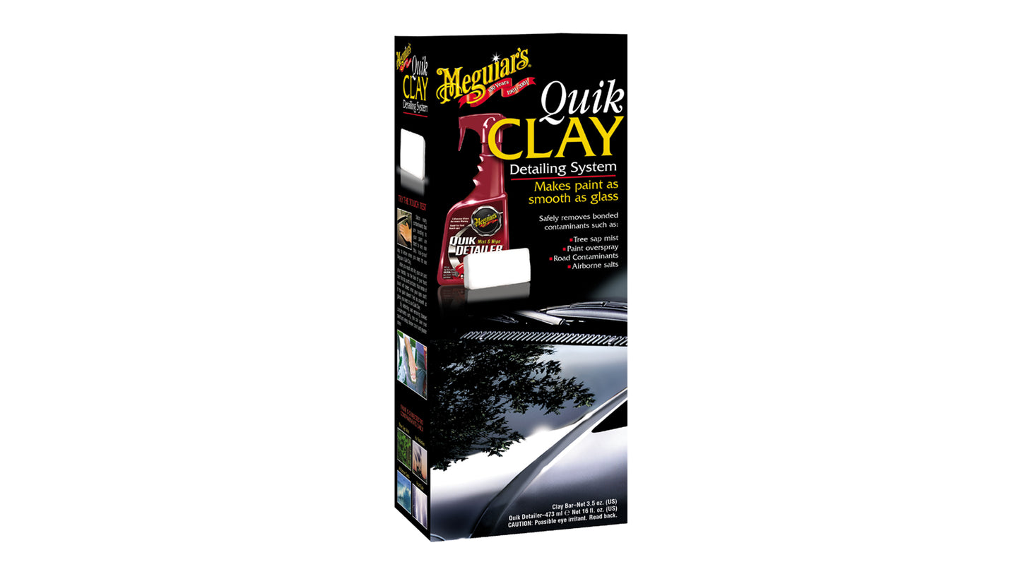 Meguiar's G1116 Quik Clay Detailing System - Starter Kit Lackreiniger und Knete