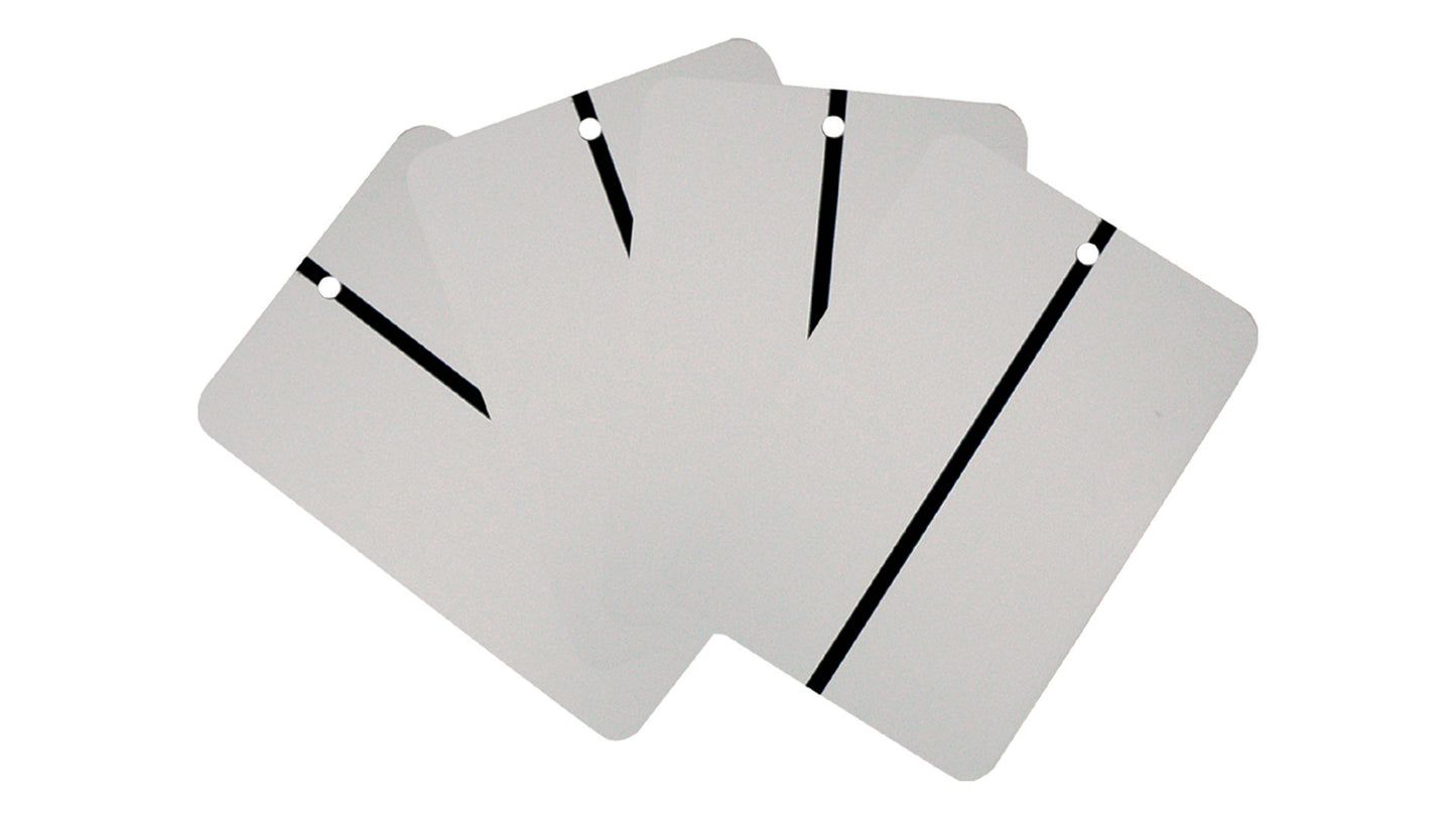 MP Spritzmusterkarte dkl.-grau Metall 15 x 10,5 cm
