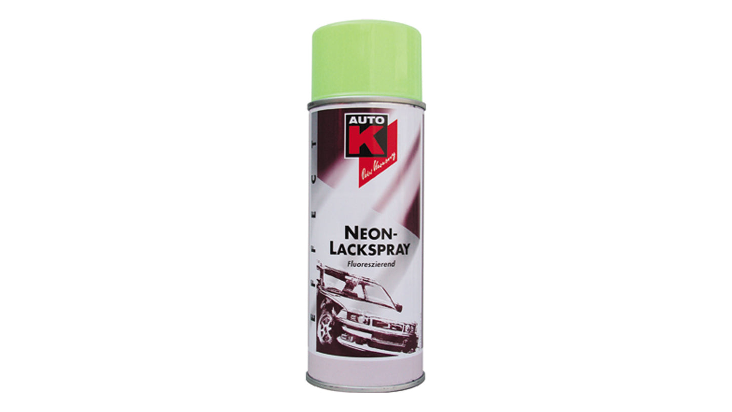 Auto-K Neon Lackspray in Pink, Gelb, Grün, Rot und Orange