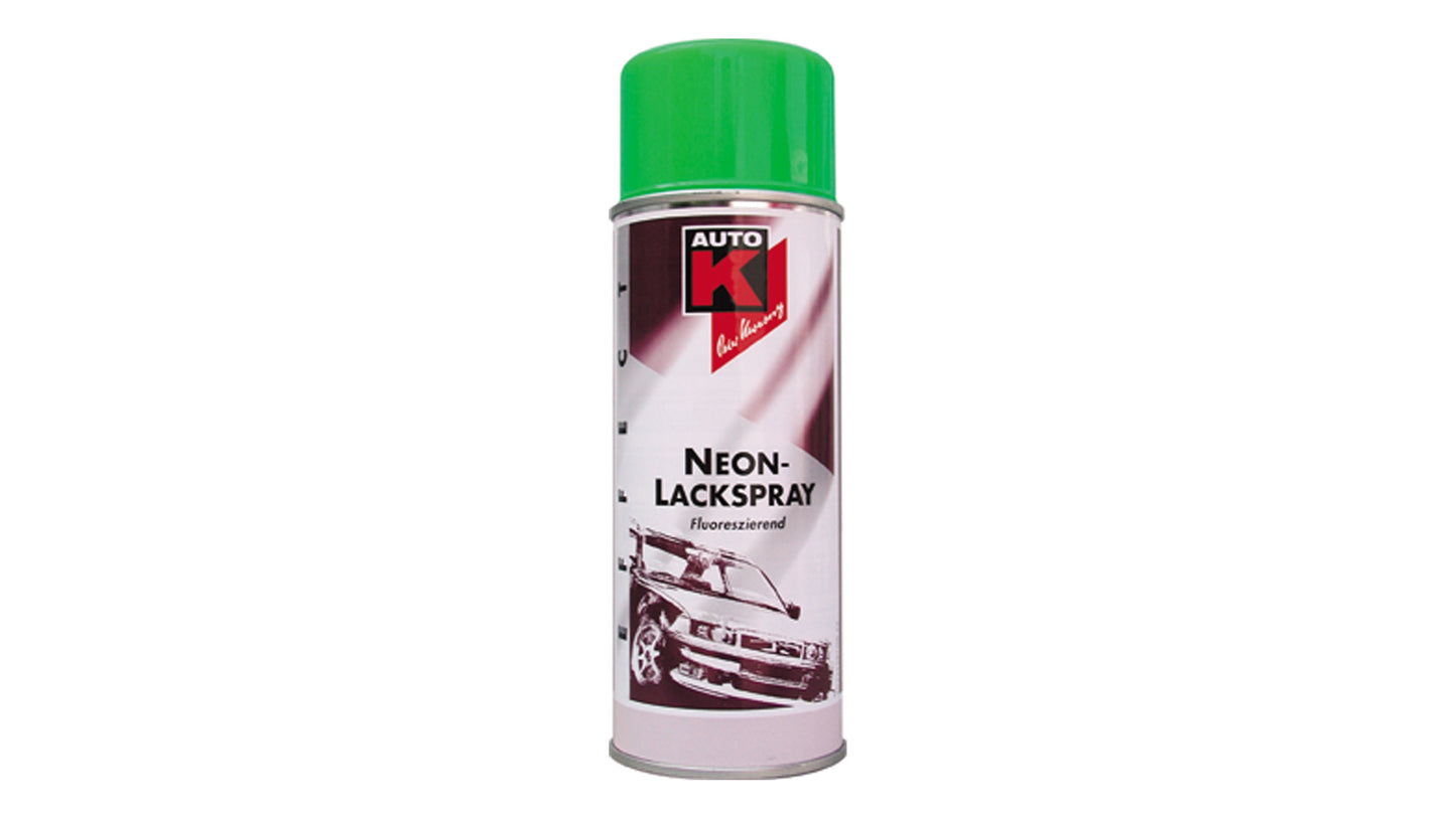 Auto-K Neon Lackspray in Pink, Gelb, Grün, Rot und Orange