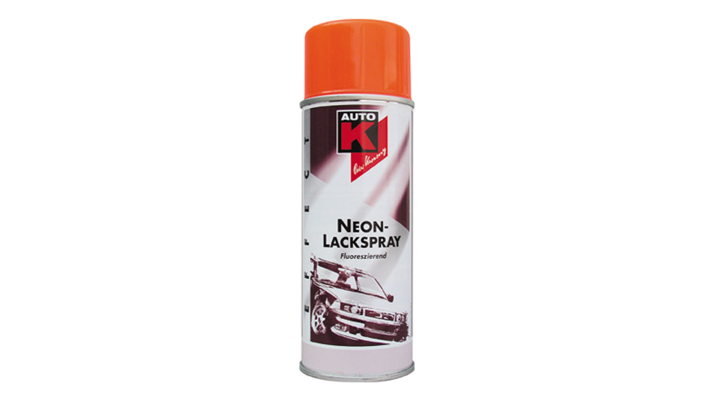 Auto-K Neon Lackspray in Pink, Gelb, Grün, Rot und Orange