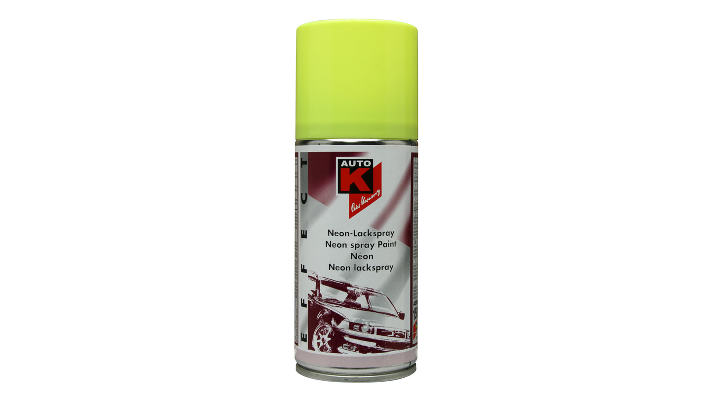 Auto-K Neon Lackspray in Pink, Gelb, Grün, Rot und Orange