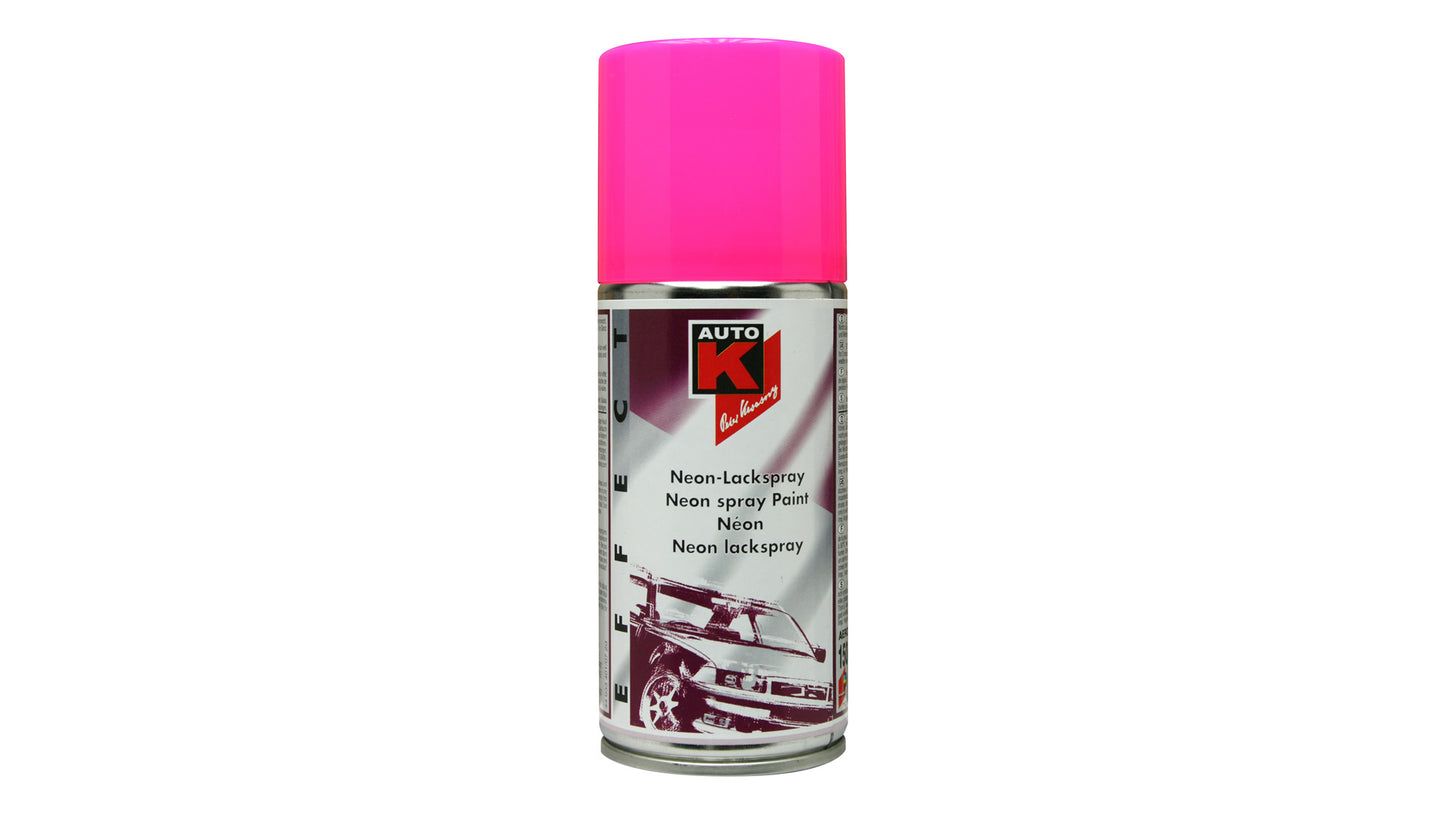 Auto-K Neon Lackspray in Pink, Gelb, Grün, Rot und Orange