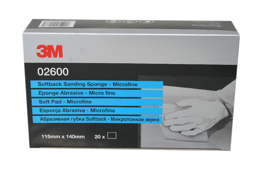 3M Soft Pads ultrafine oder microfine, grau (P1000–P2200, 140x115mm, 1 oder 20 Stück)