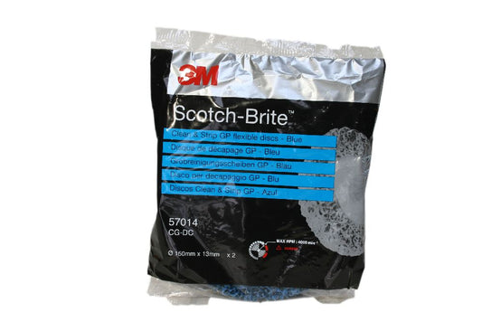 3M 61122 Grobreinigungsscheiben blau soft (150mmx13mm 2 Stk/Pack)