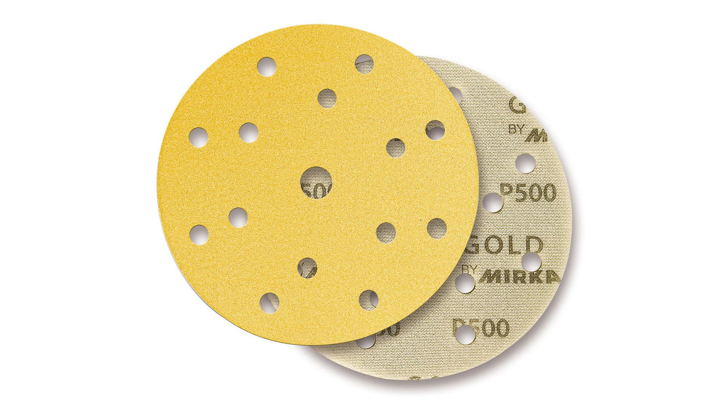 Mirka Gold Soft Schleifscheiben Ø150mm Grip/Kletthaftung 15-Loch (20 Stk)