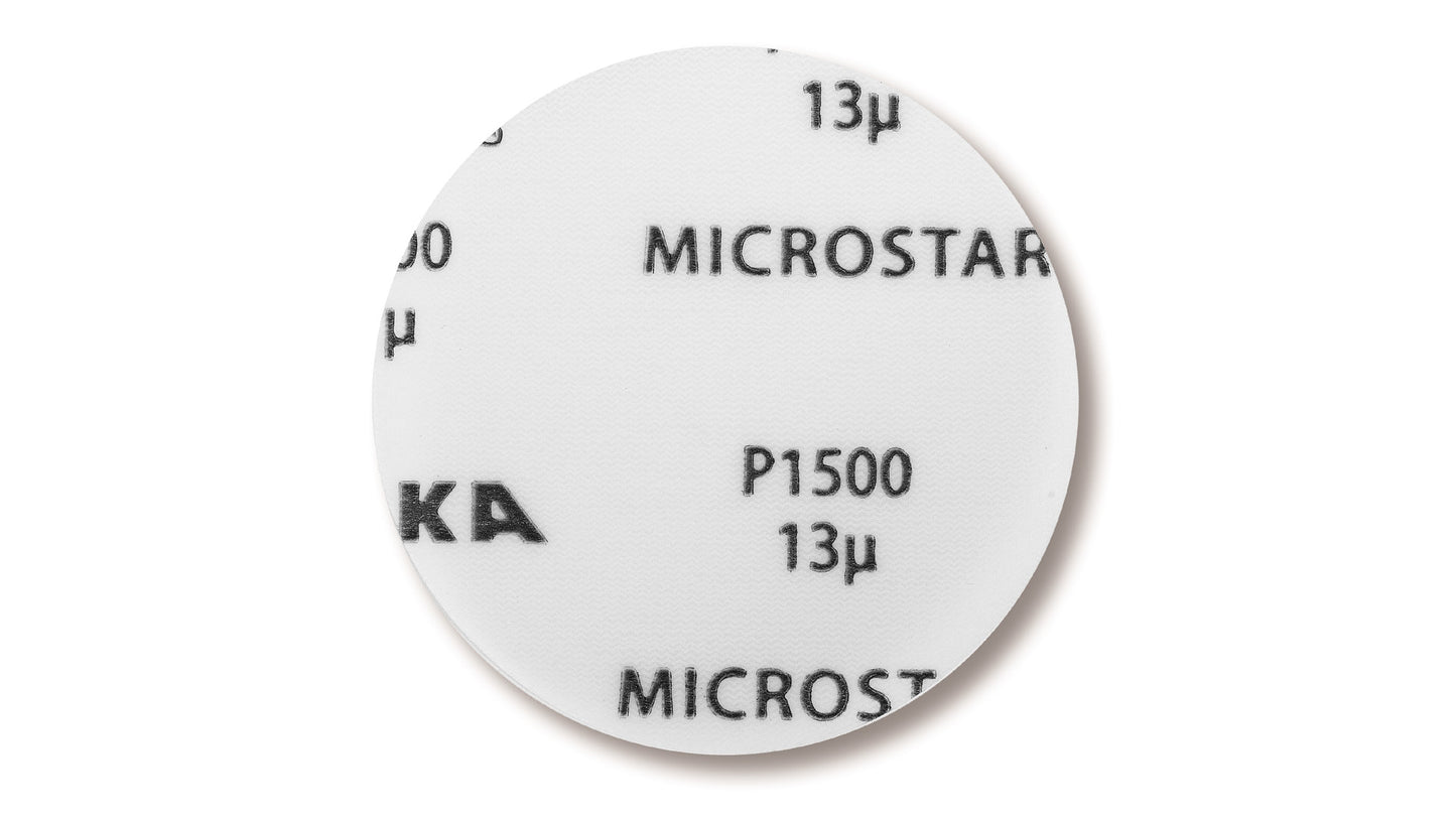 Mirka Microstar Schleif Scheiben Ø 77 mm Grip ungelocht (50 Stk)