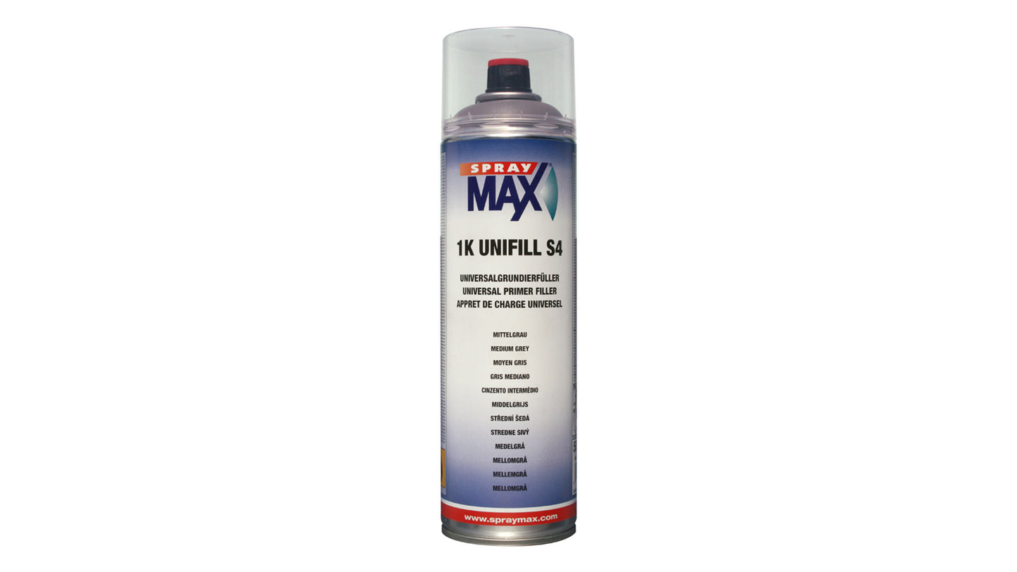 SprayMax 1K UNIFILL Dickschichtfüller Spray weiß, hellgrau, mittelgrau, dunkelgrau, schwarz (500ml)