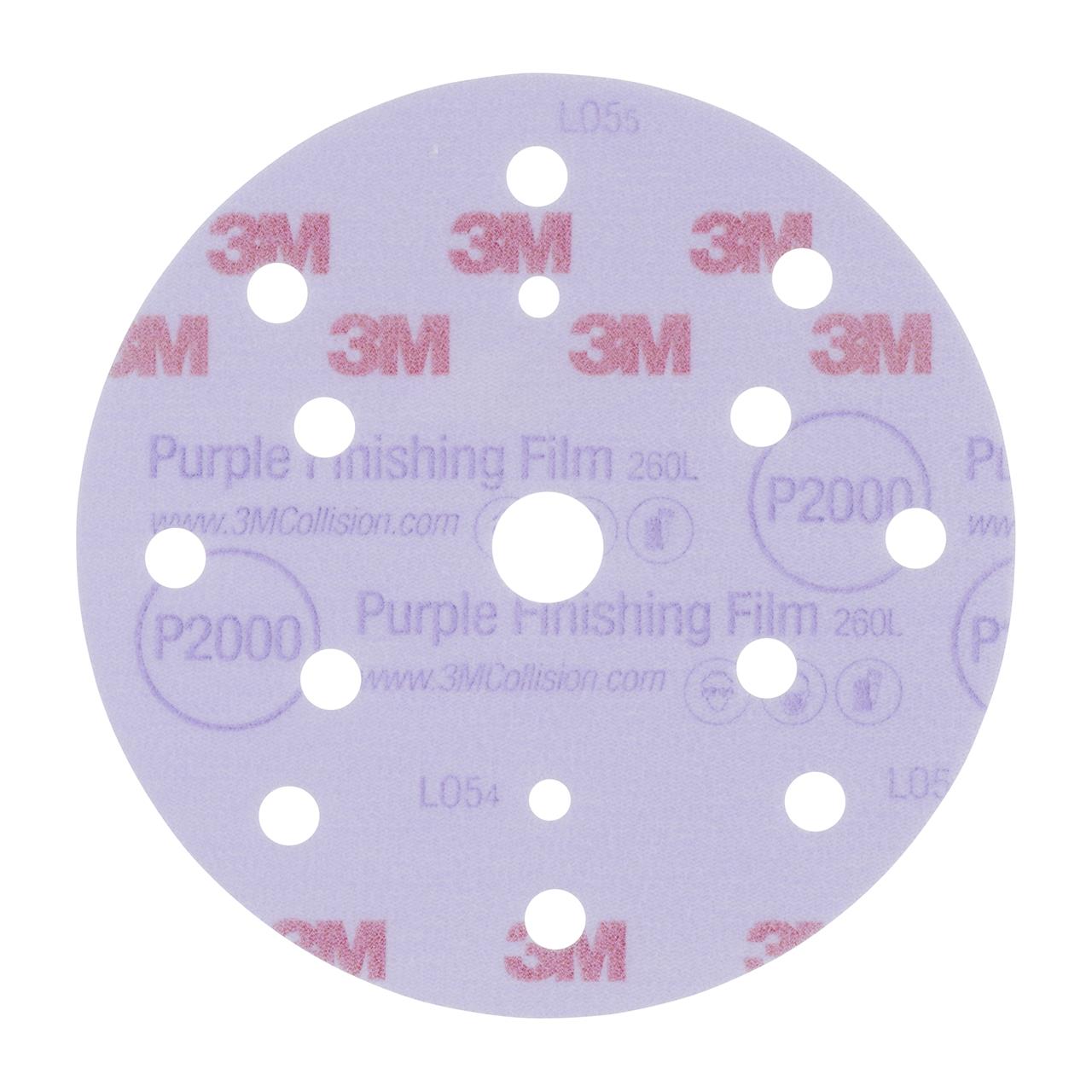 3M Hookit Purple Schleifscheibe 260L+ (50 Stk)